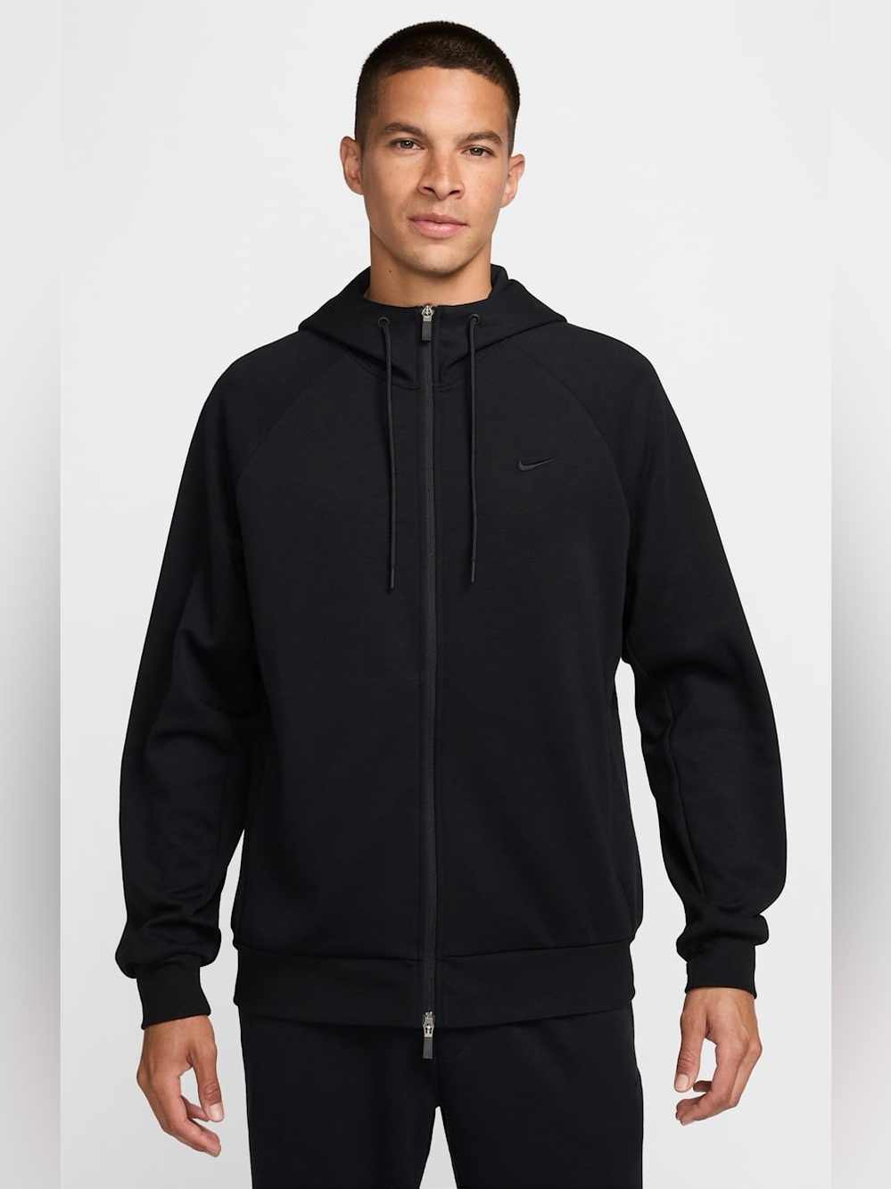 Nike Men's Dri-FIT UV Full-Zip Performance Hoodie - FZ0967-010 - Black - NWT